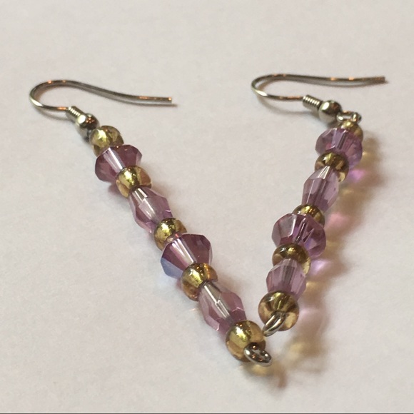 Handmade Vintage Dangling Earrings - Picture 3 of 4